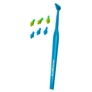 Healthy Smile Tuft монопучкова зубна щітка з додатковими насадками 7 шт, Голуба Healthy Smile Tuft монопучкова зубна щітка з додатковими насадками 7 шт, Голуба